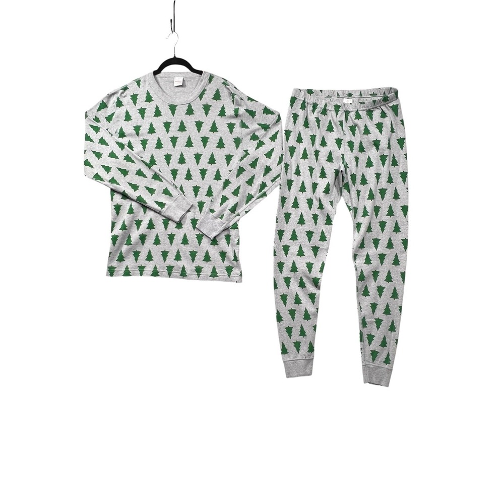 Hanna Andersson Tannenbaum Christmas Tree Pajama‎ Set Women Large Cotton Festive